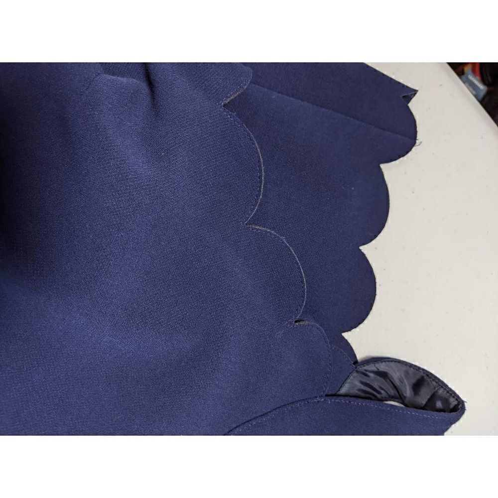 Maison Jules Scallop Royal Blue Dress - Picture 9 of 16